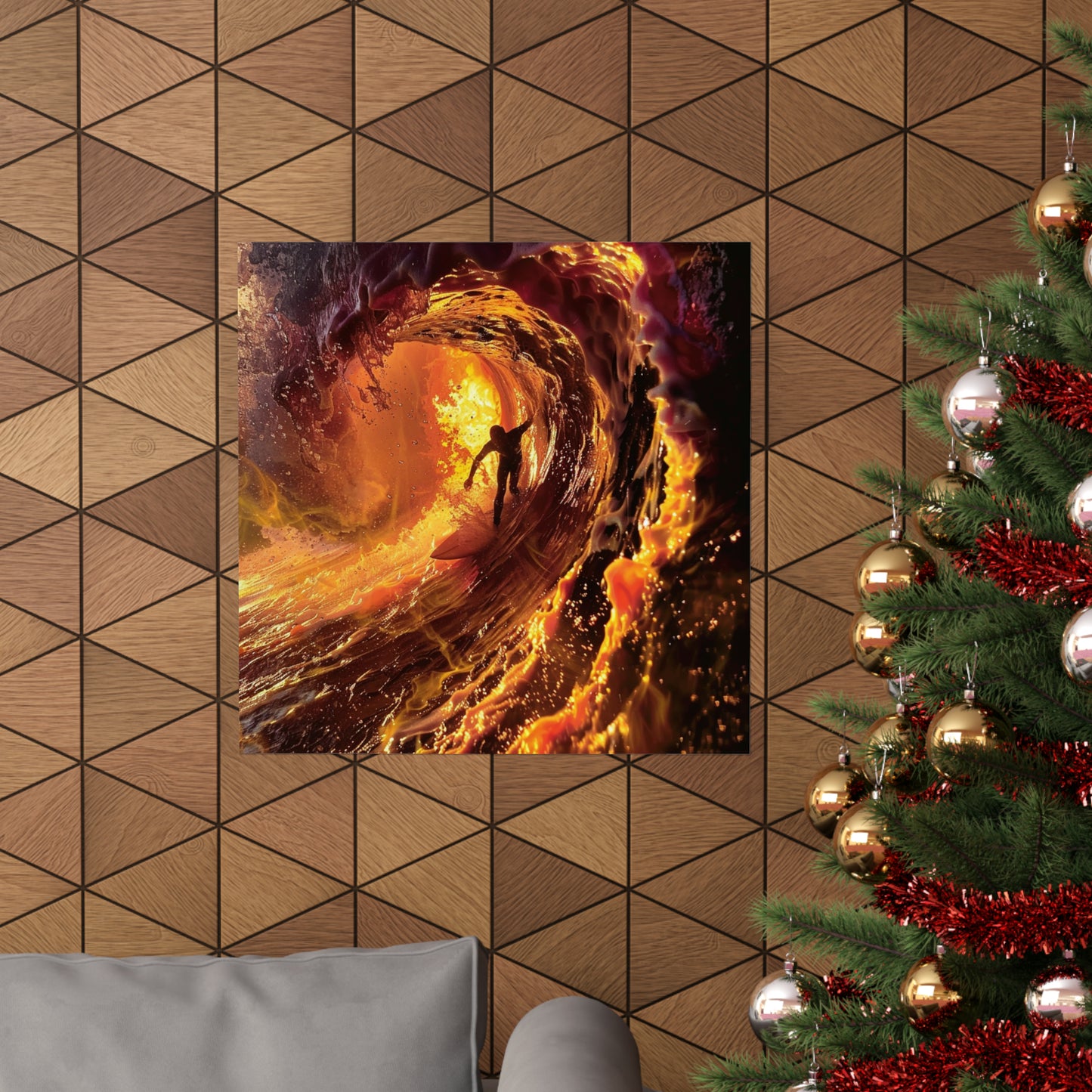 Lava Surfer Matte Horizontal Posters