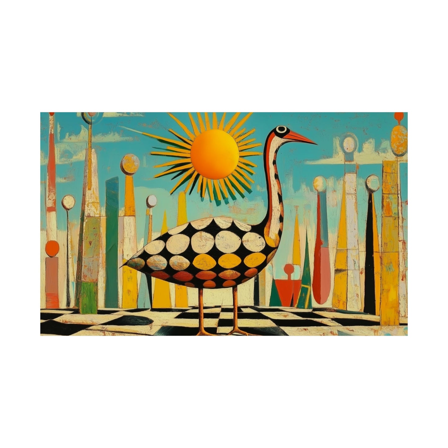 Sun Bird Matte Poster