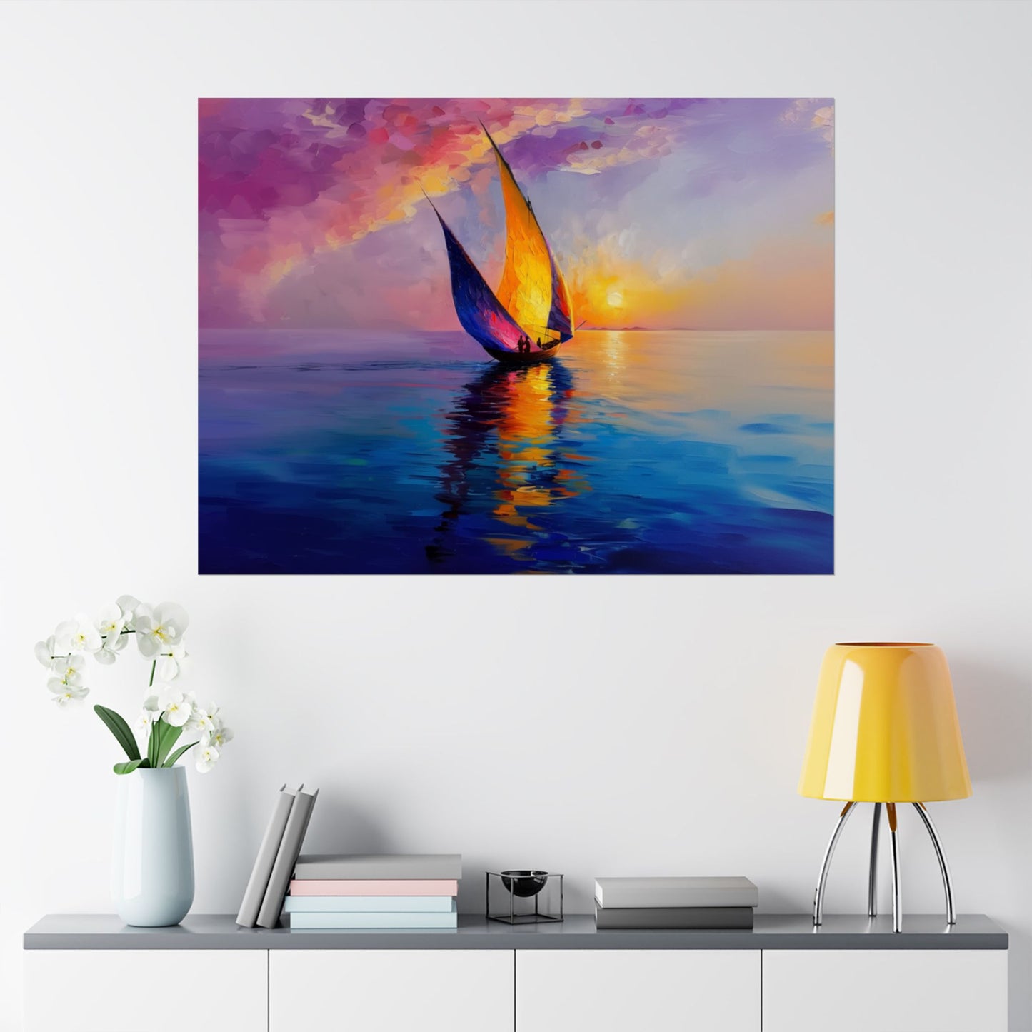 Monet's Dahabiya 2 Matte Poster