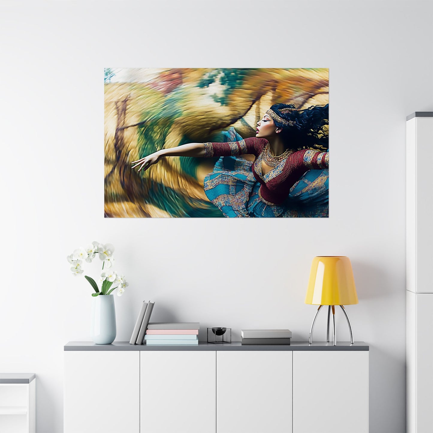 Spinning Dancer Matte Poster