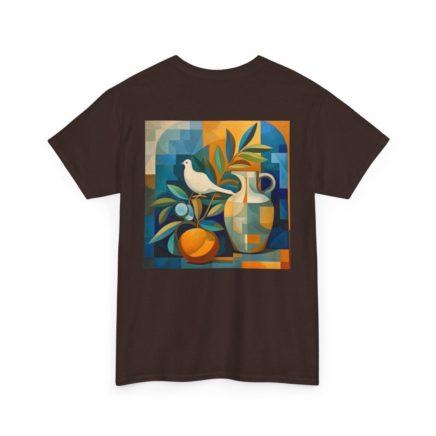 Dove and Olive Branch Unisex Heavy Cotton Tee