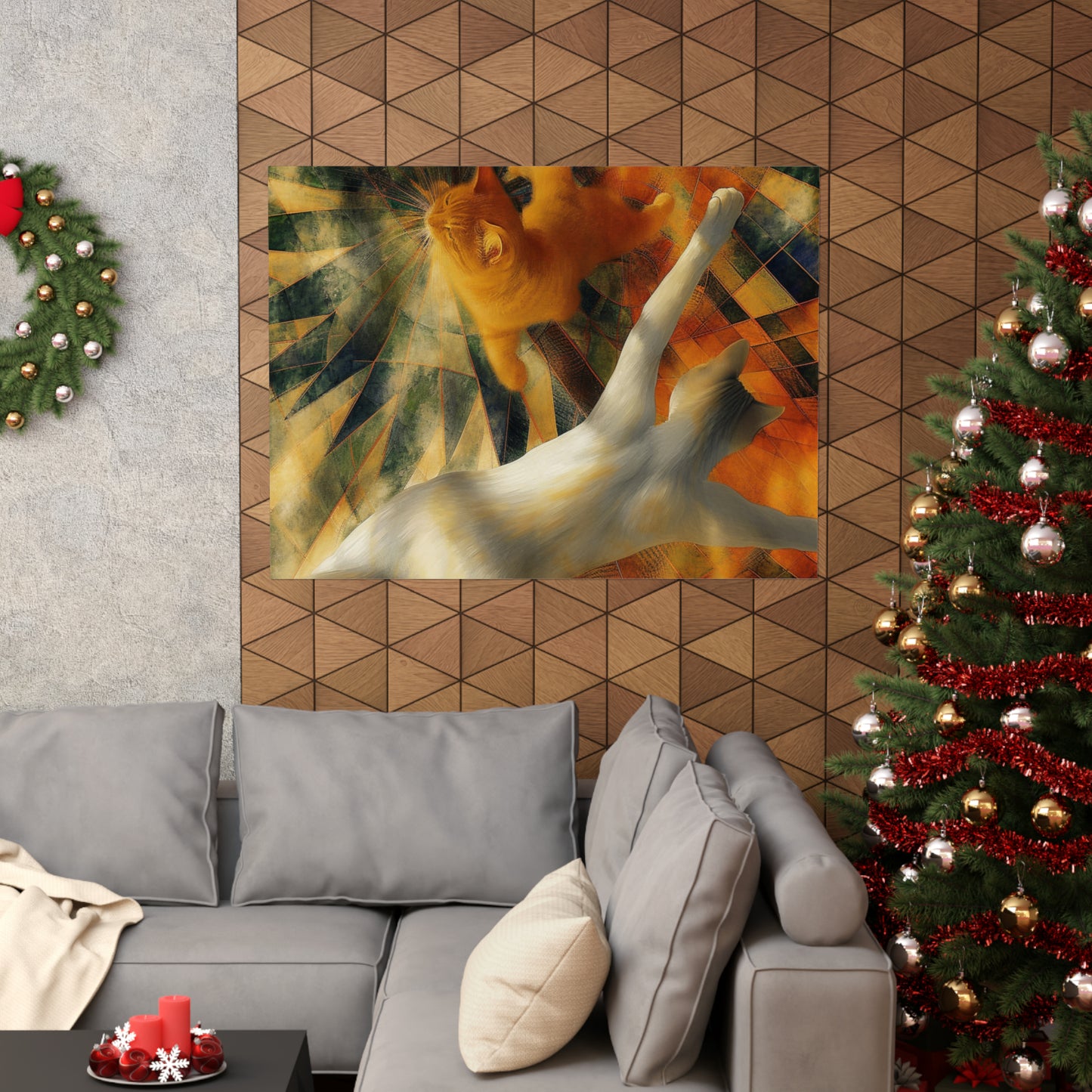 Cat Attack Matte Poster