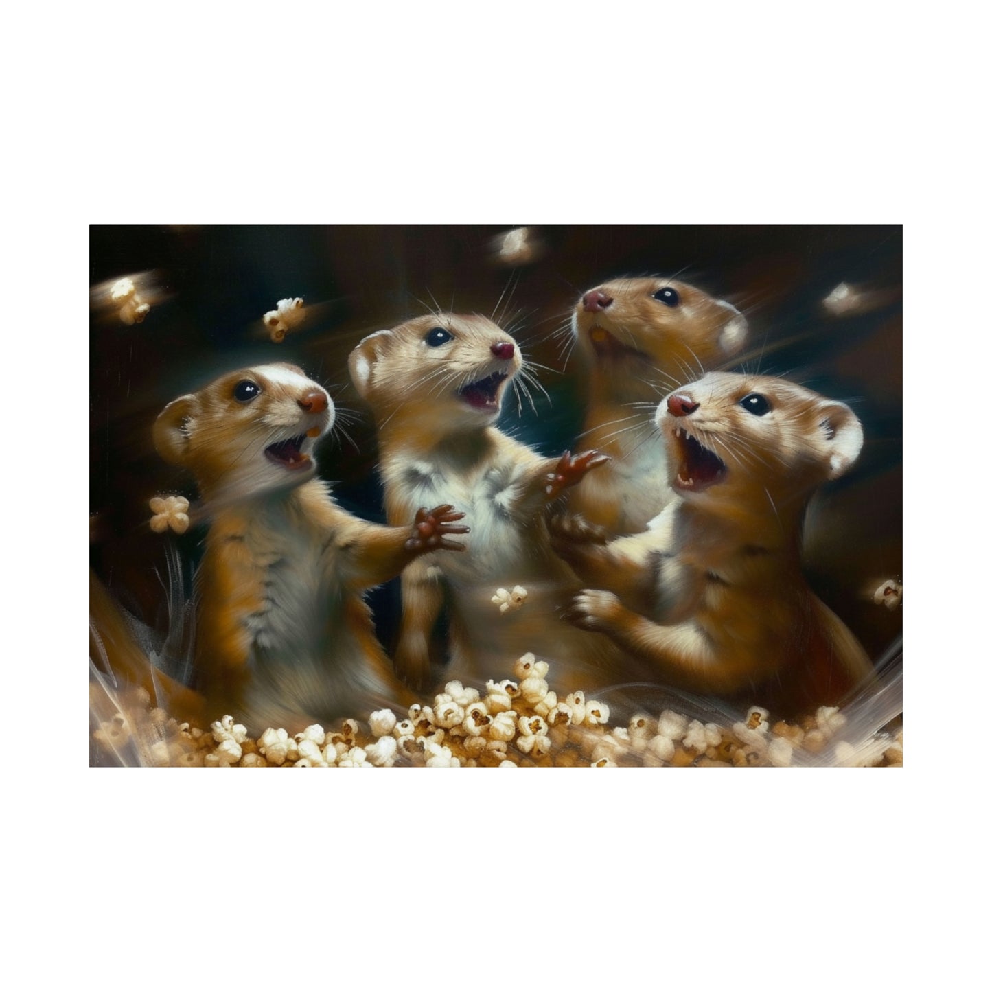 Weasels and Popocorn Matte Horizontal Posters