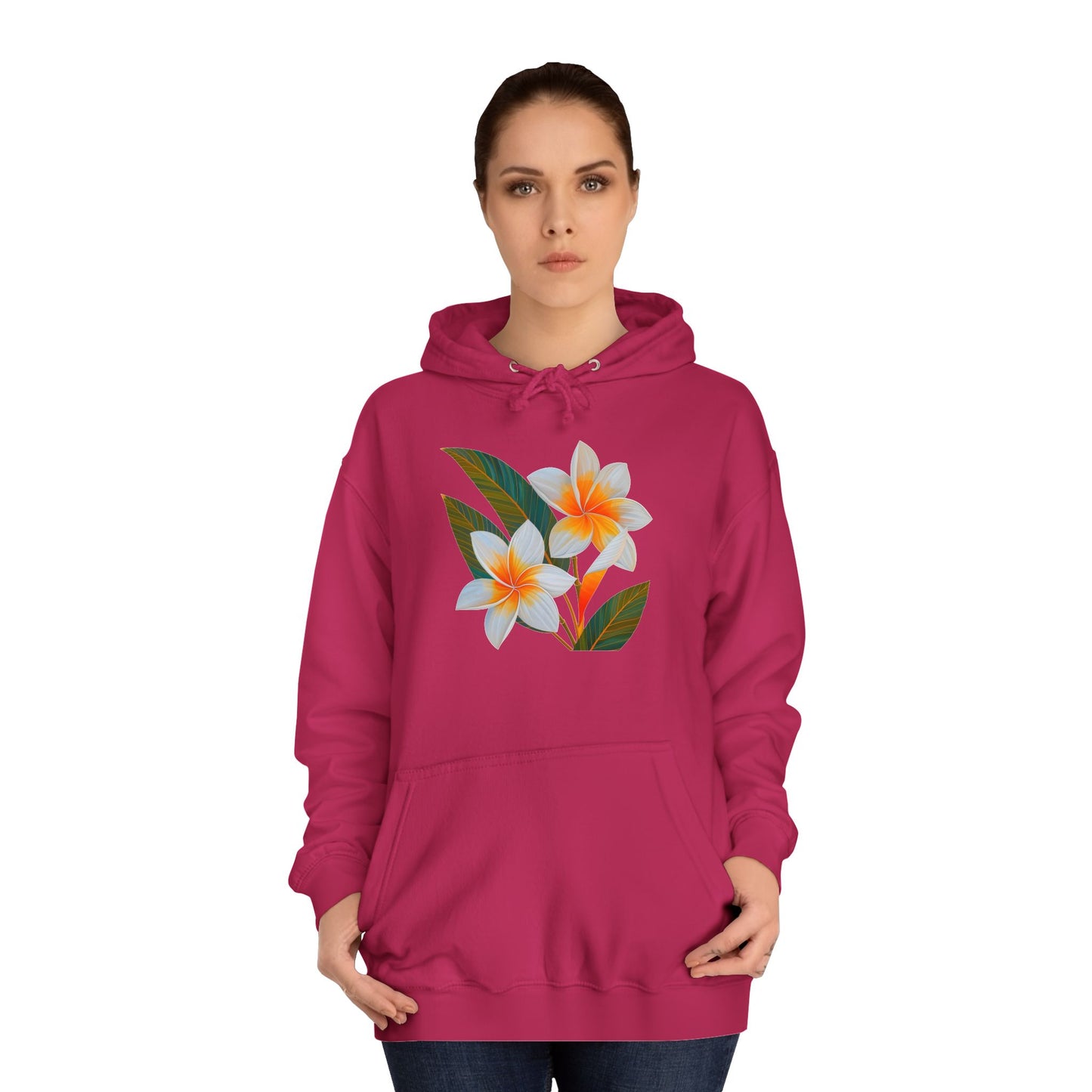 Plumeria Unisex College Hoodie
