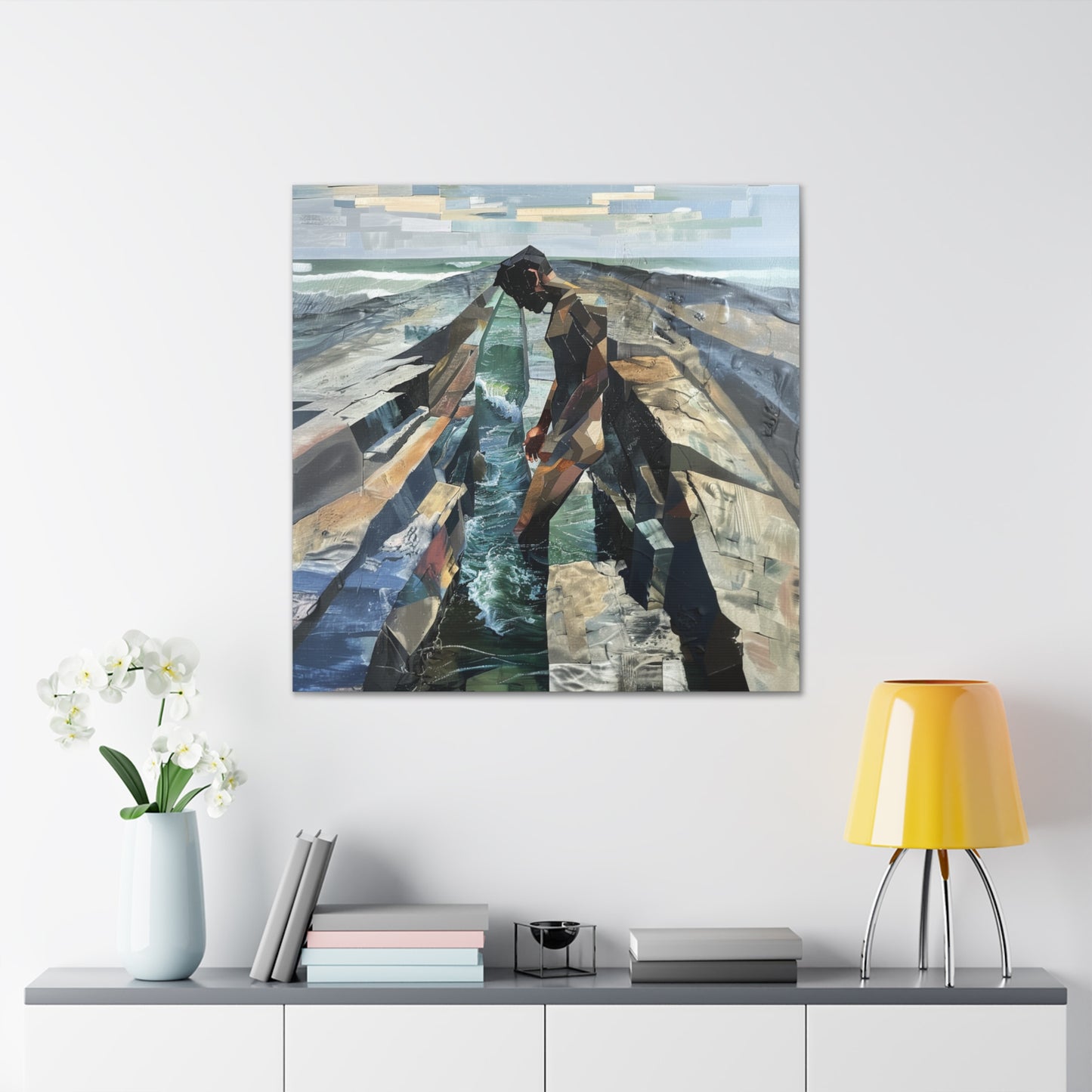 Playa Rosada Man Canvas Wrap