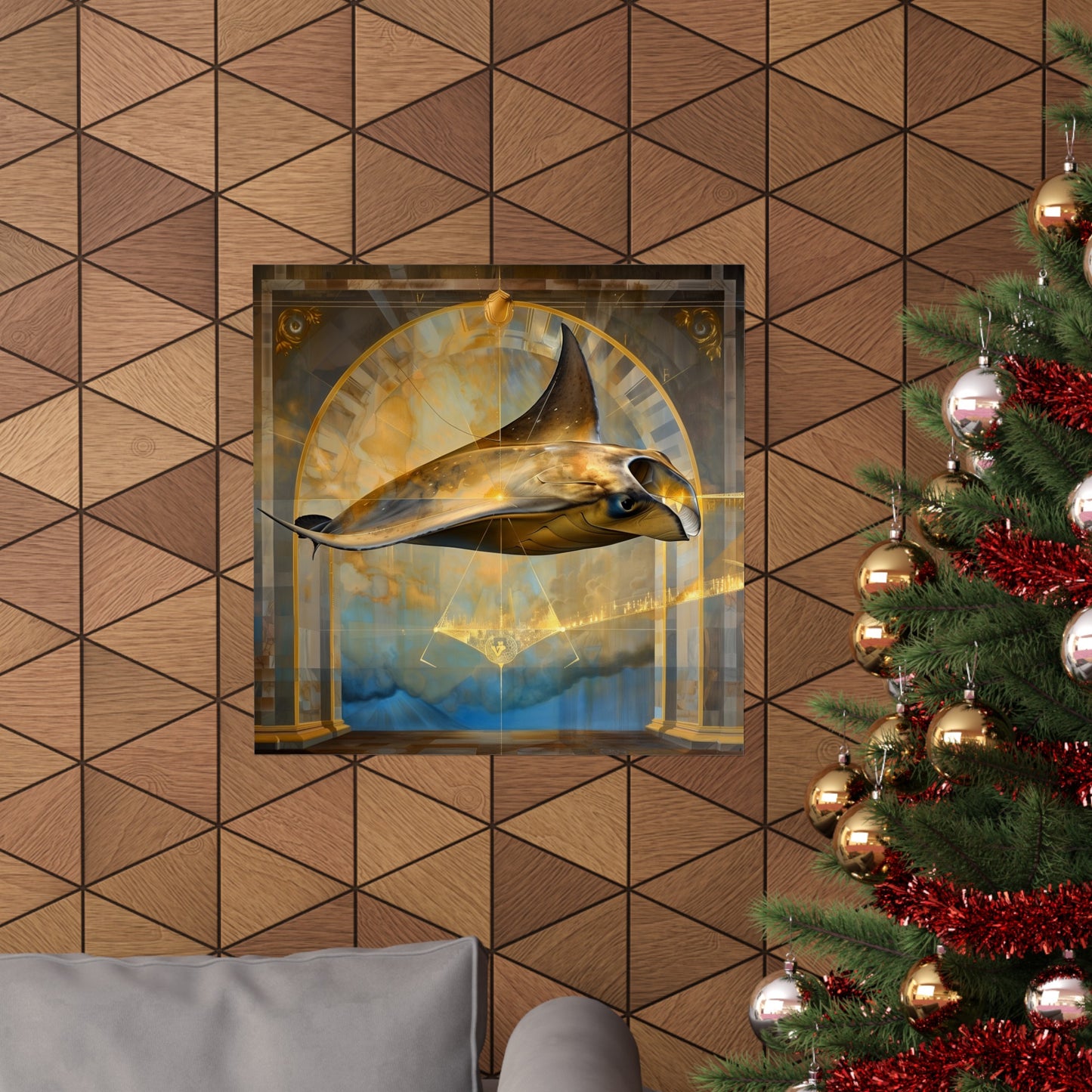 Manta Ray Matte Poster