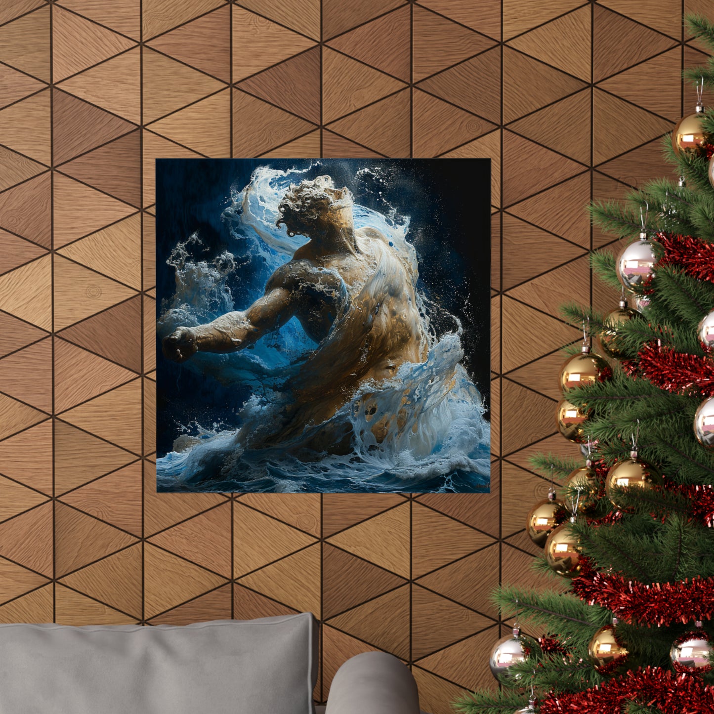 Face Melt Matte Poster