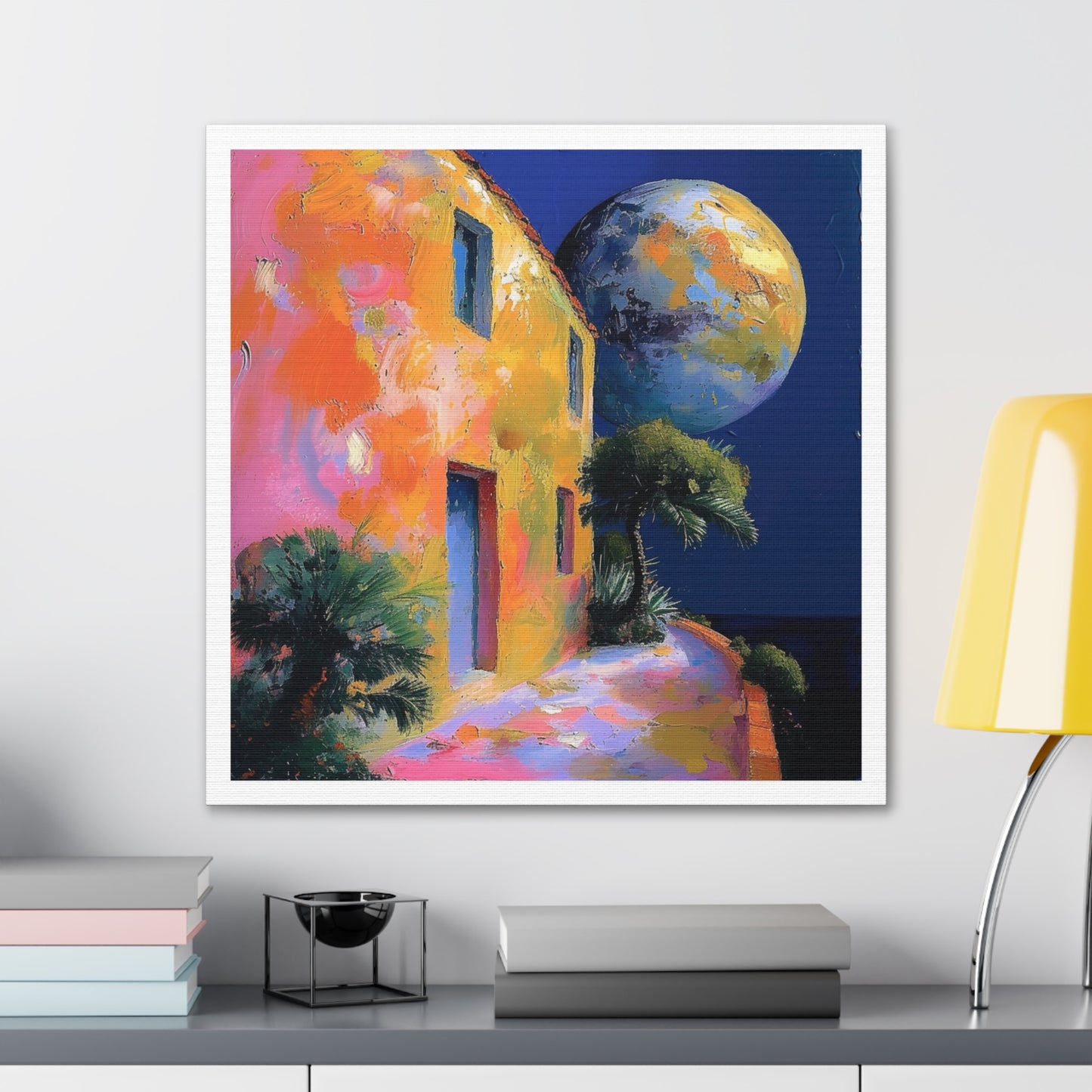 Planetary Home Canvas Wrap