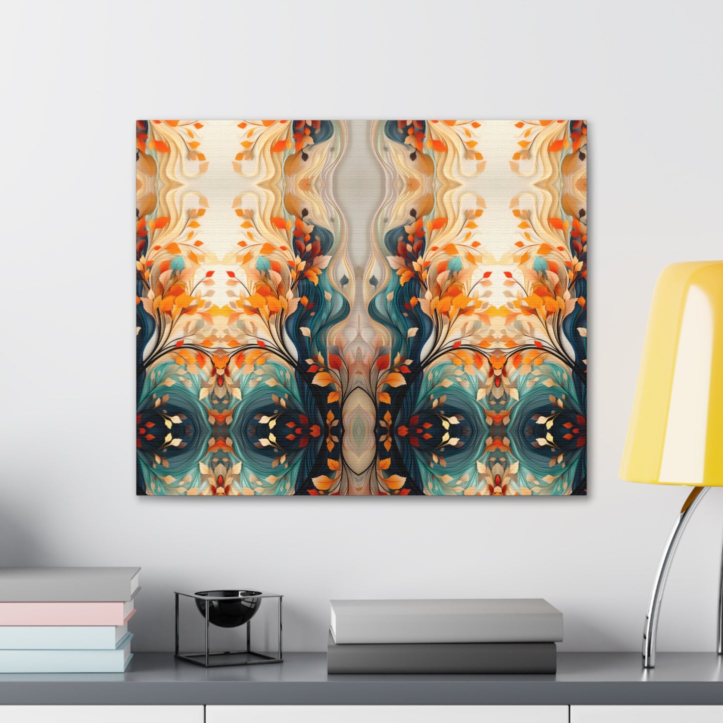 Leaves and Waves Canvas Gallery Wraps