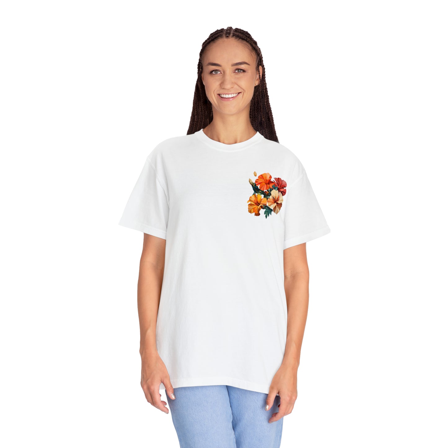 Hibiscus Unisex Garment-Dyed T-shirt