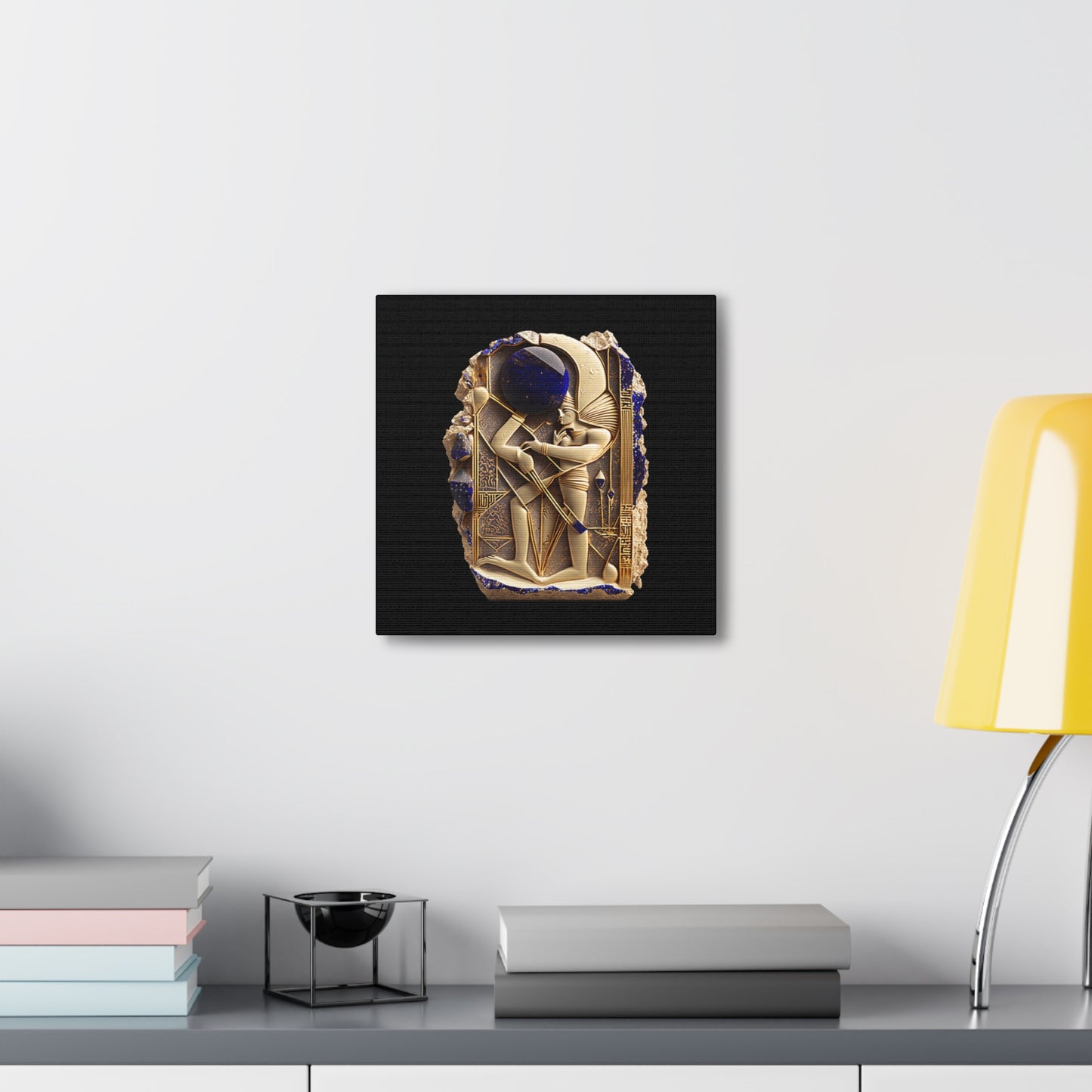 Ancient Artifact Gold and Lapis Lazuli Canvas Gallery Wraps