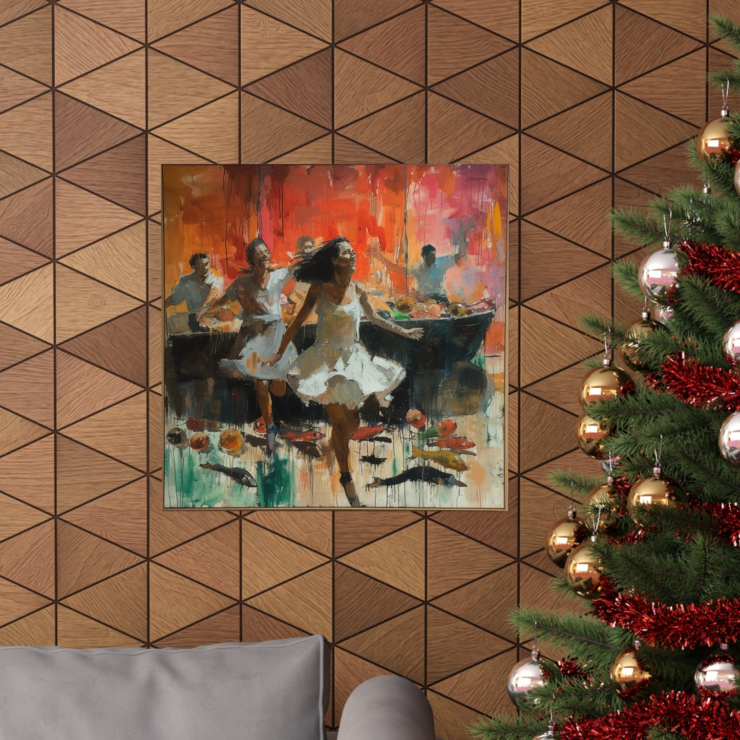 Dancing With Fishes Matte Poster