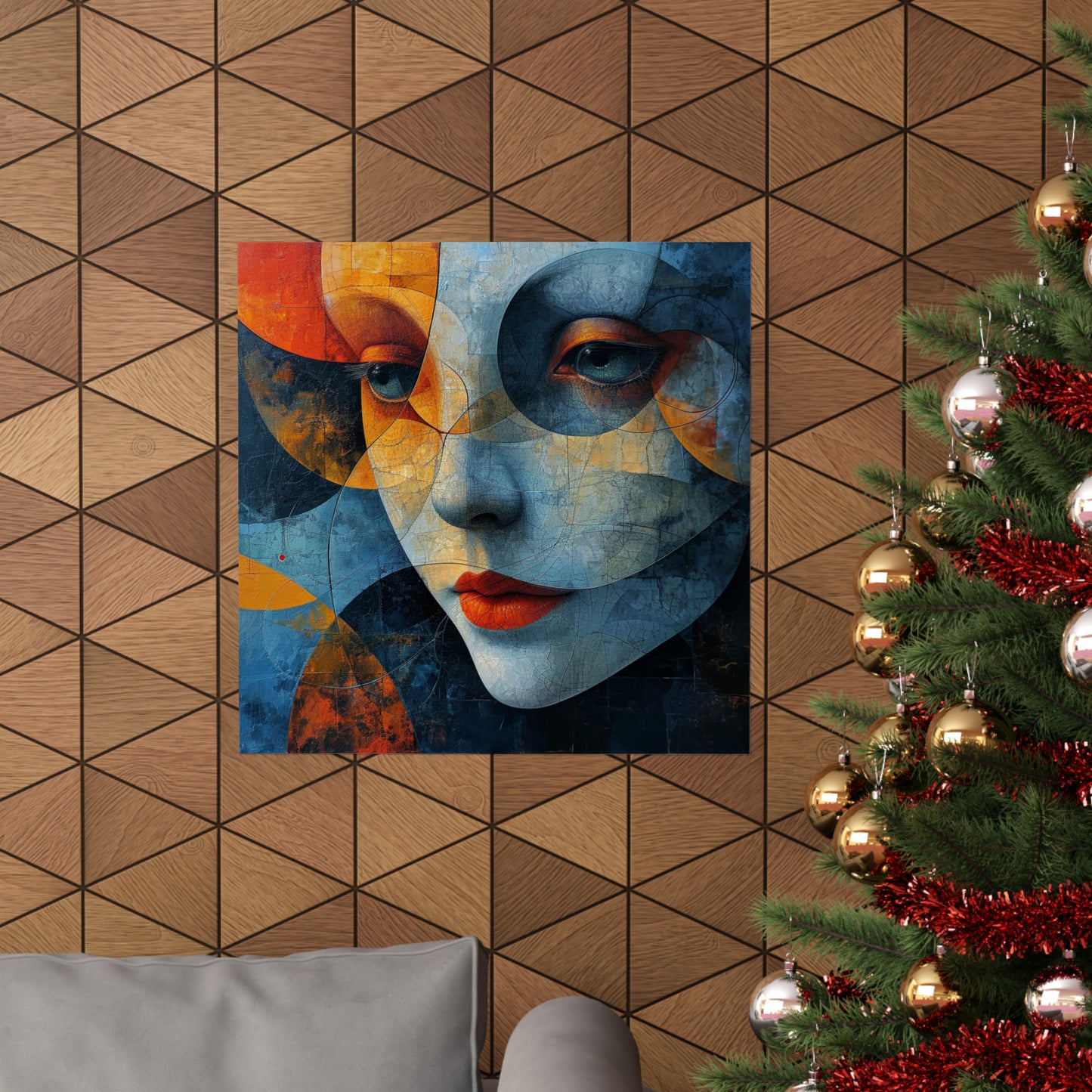 Layered Lady Matte Horizontal Posters