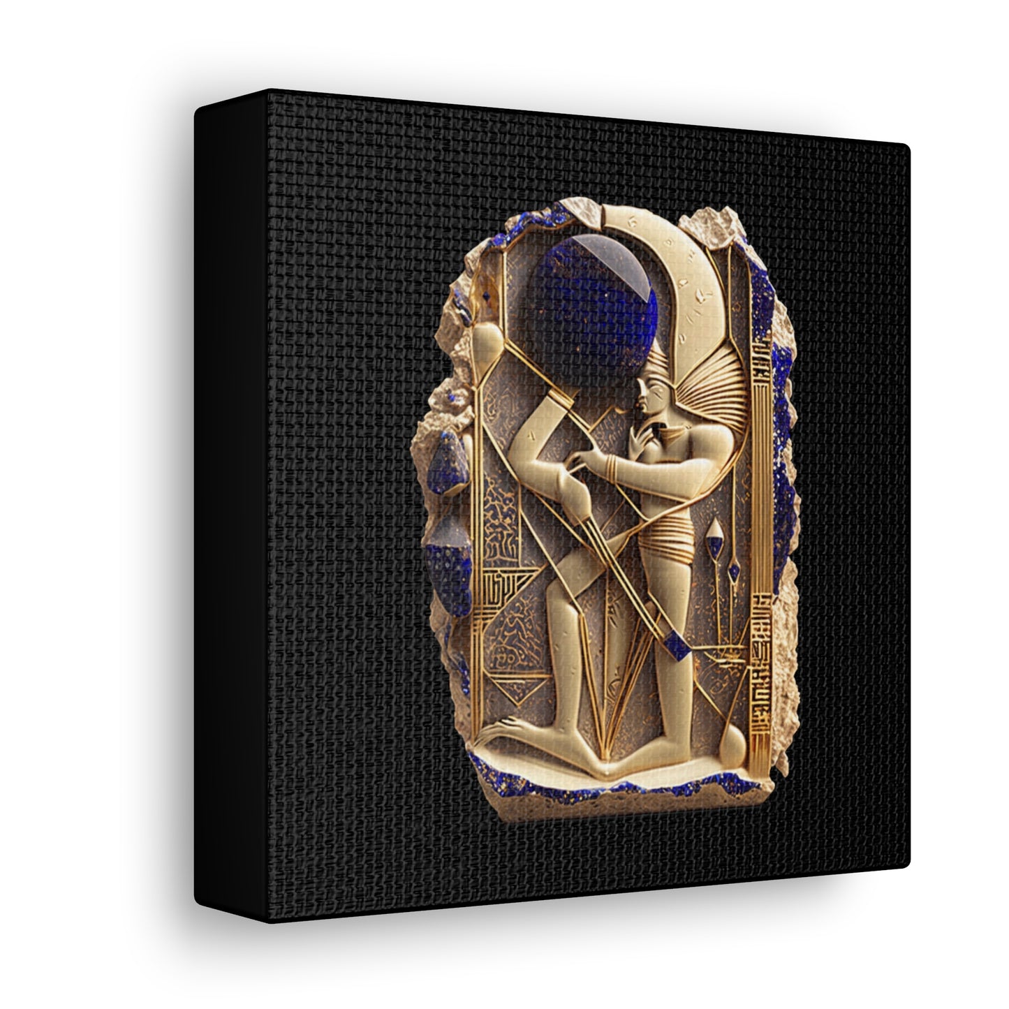 Ancient Artifact Gold and Lapis Lazuli Canvas Gallery Wraps