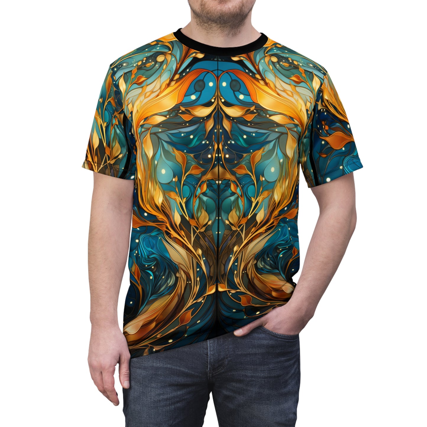 Kelp Mirror Unisex Cut & Sew Tee (AOP)