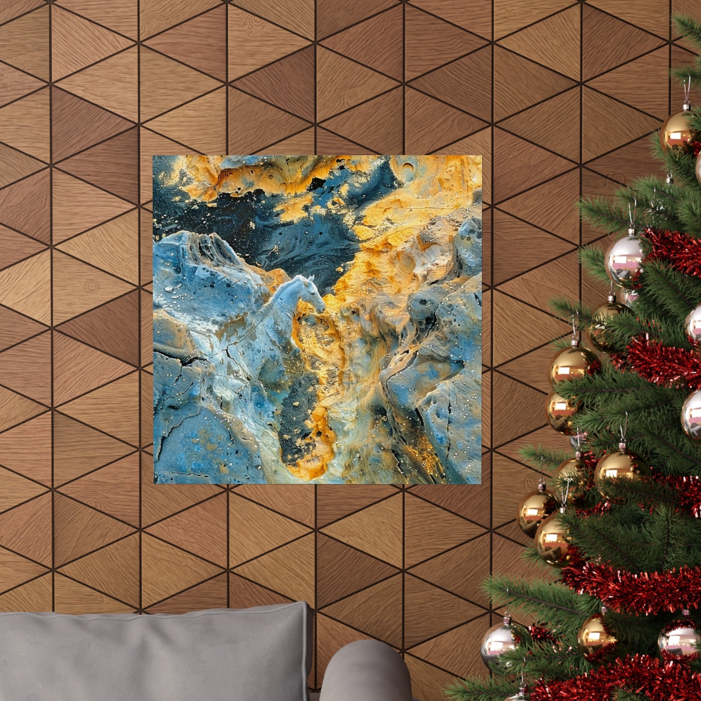 Leila’s Equine Topography Matte Poster