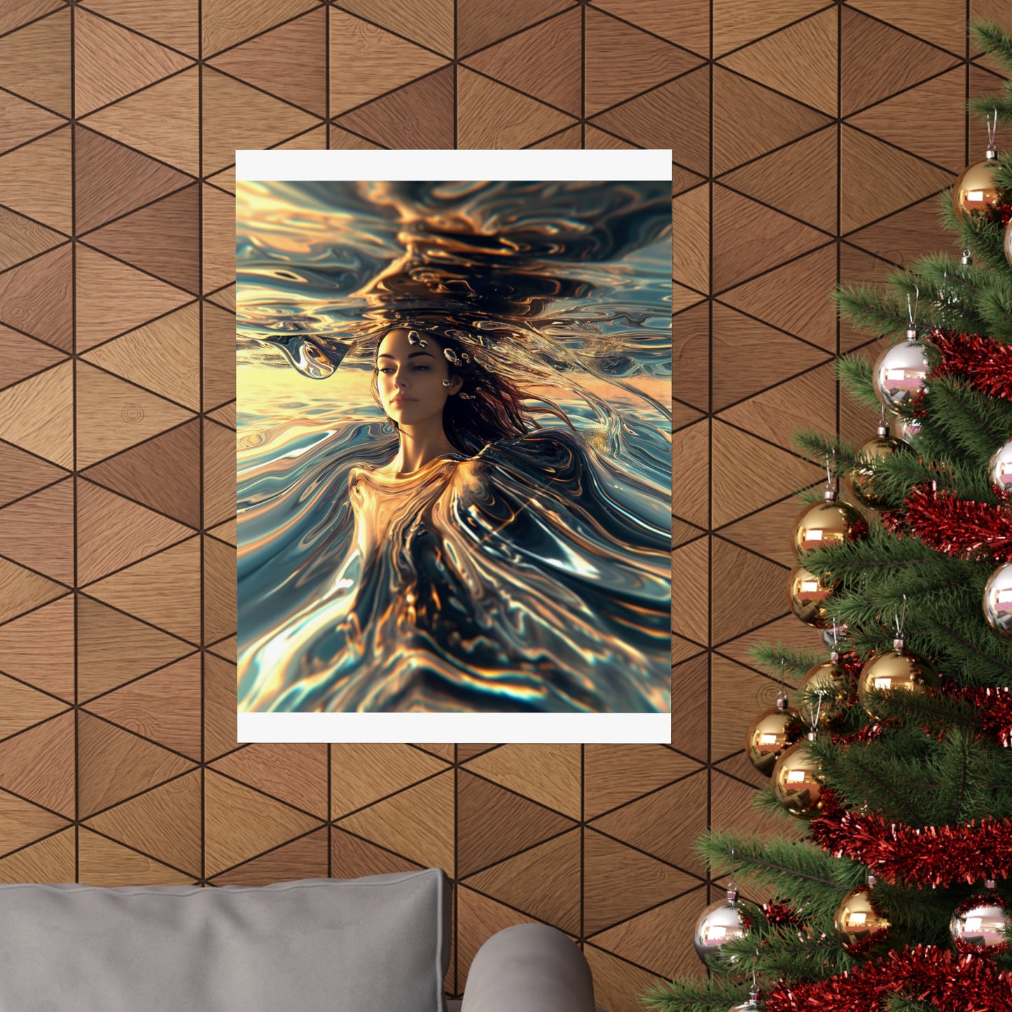 Fluid Reflections Matte Poster