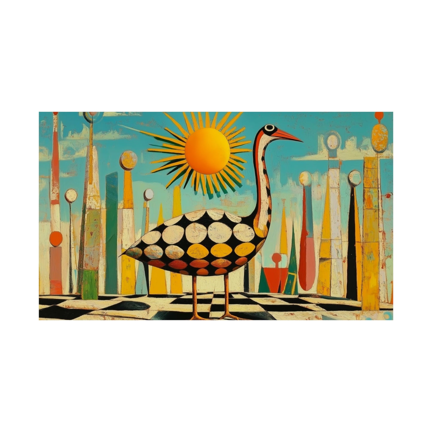 Sun Bird Matte Poster