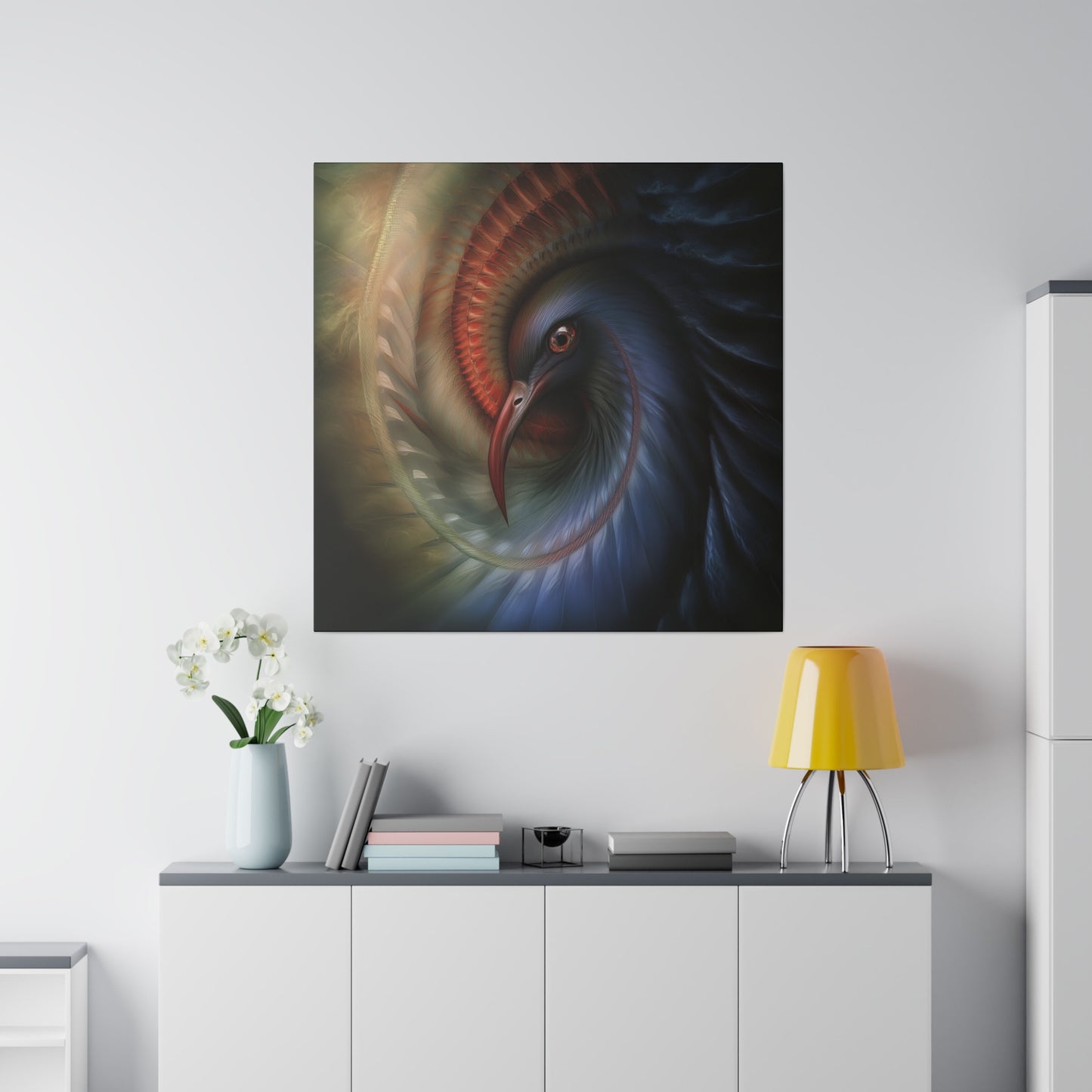 Canvas Wall Art - Abstract Ibis Vortex