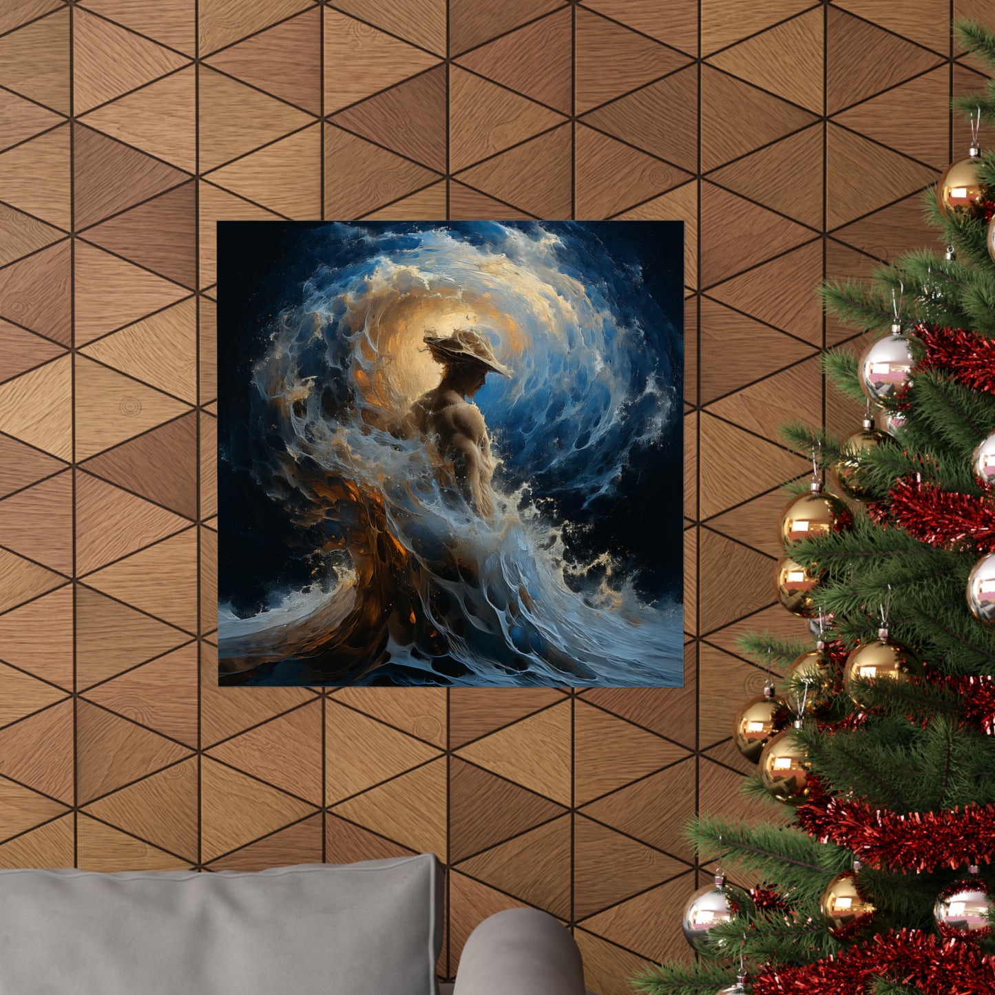 Wave Vortex Matte Horizontal Posters