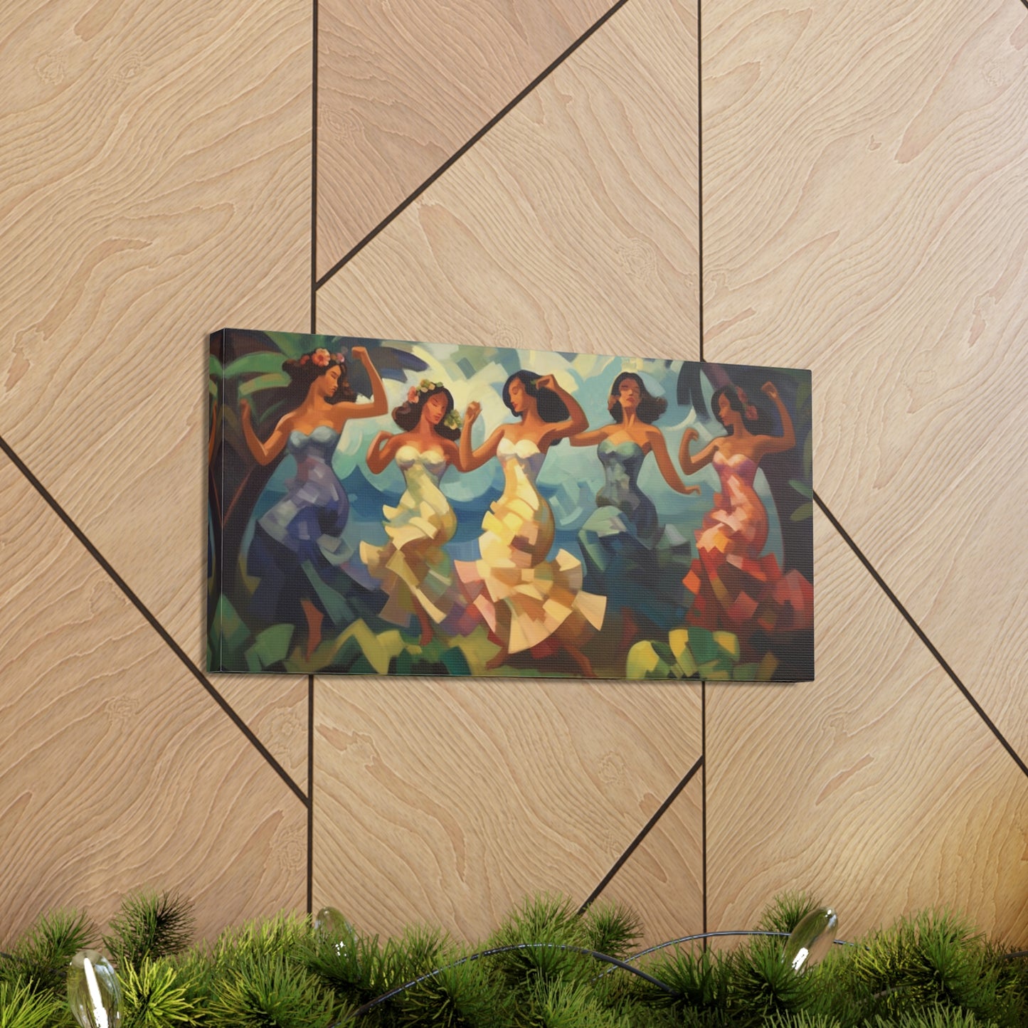 Tropical Dancers Canvas Gallery Wraps