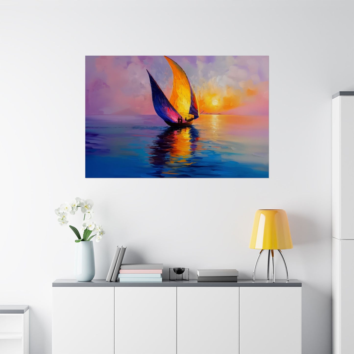 Monet's Dahabiya Matte Poster