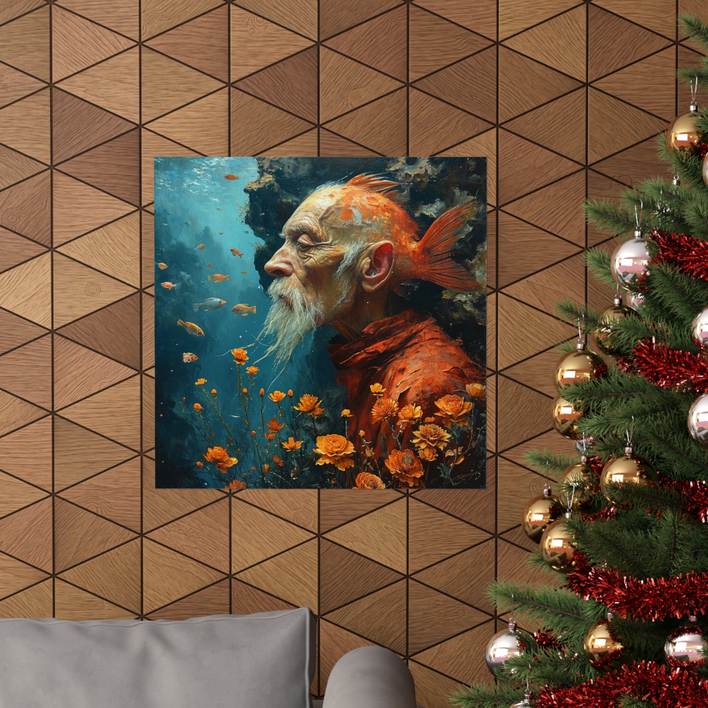 Fish Man Matte Poster