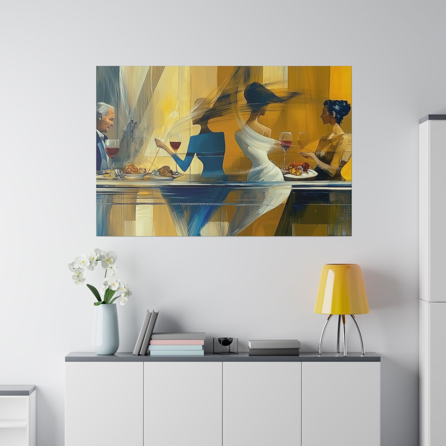 Wine Bar Matte Canvas, Stretched, 0.75"
