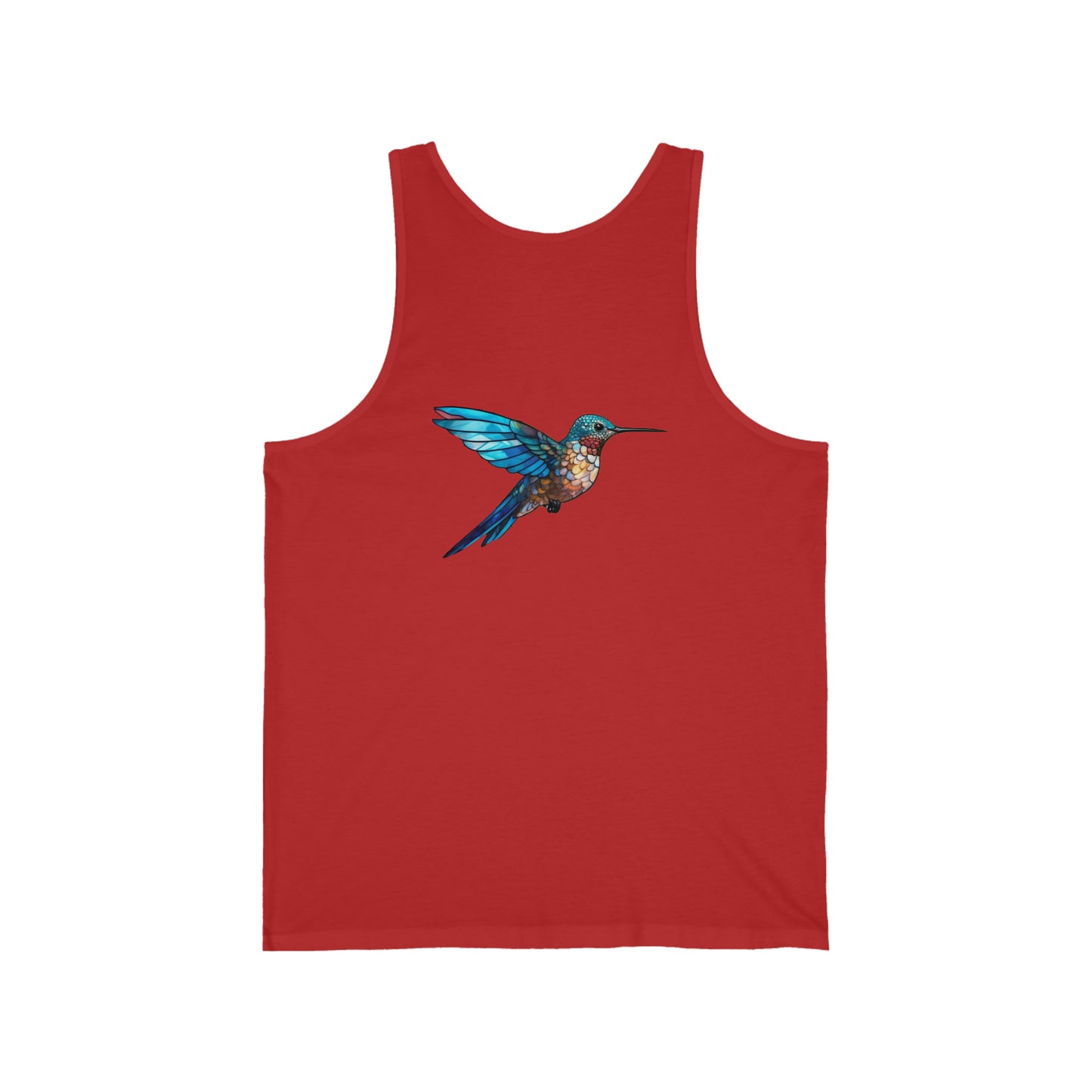 Hummingbird Back Unisex Jersey Tank
