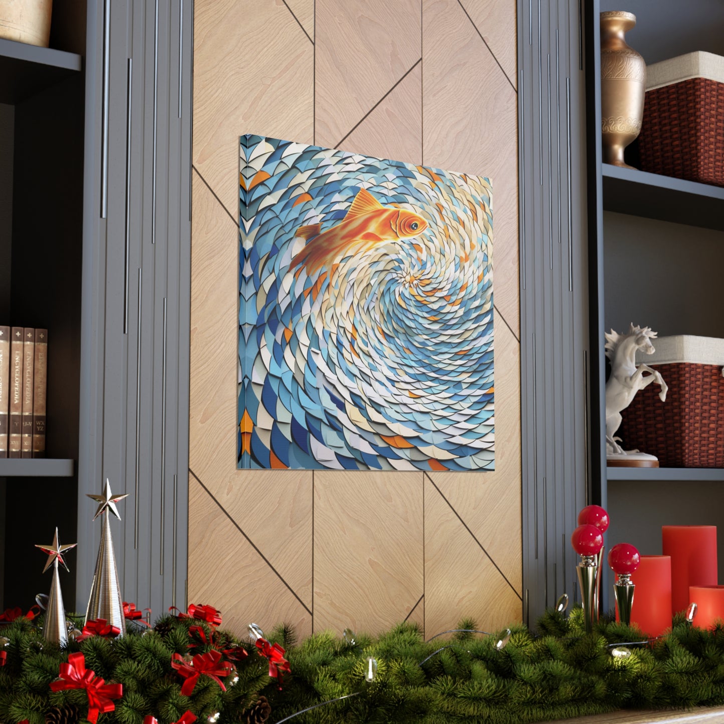 Fish Vortex Canvas Gallery Wraps
