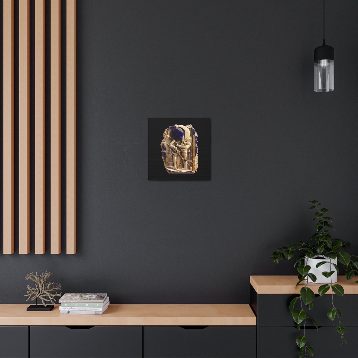 Ancient Artifact Gold and Lapis Lazuli Canvas Gallery Wraps