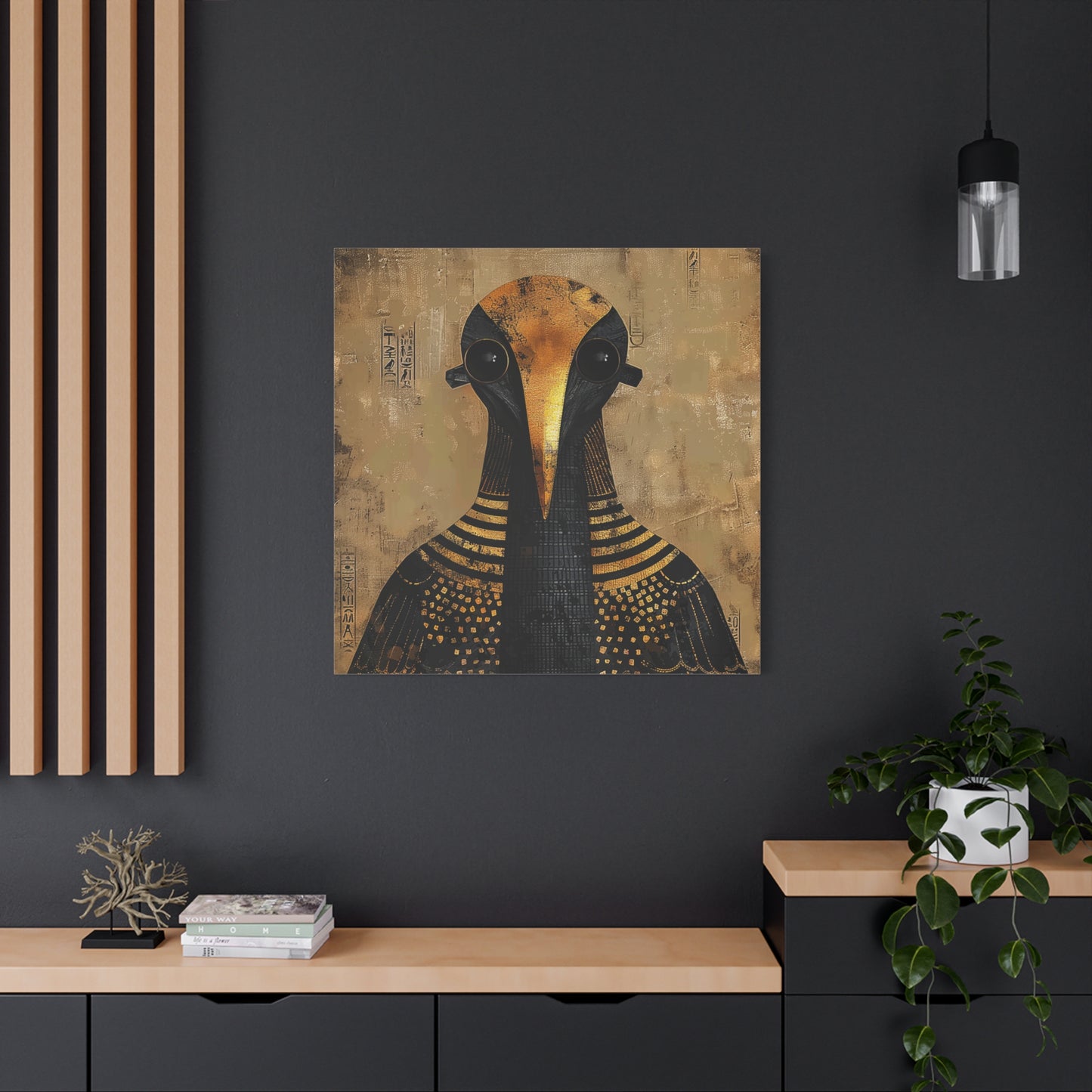 Golden Ibis Matte Canvas, Stretched, 1.25"