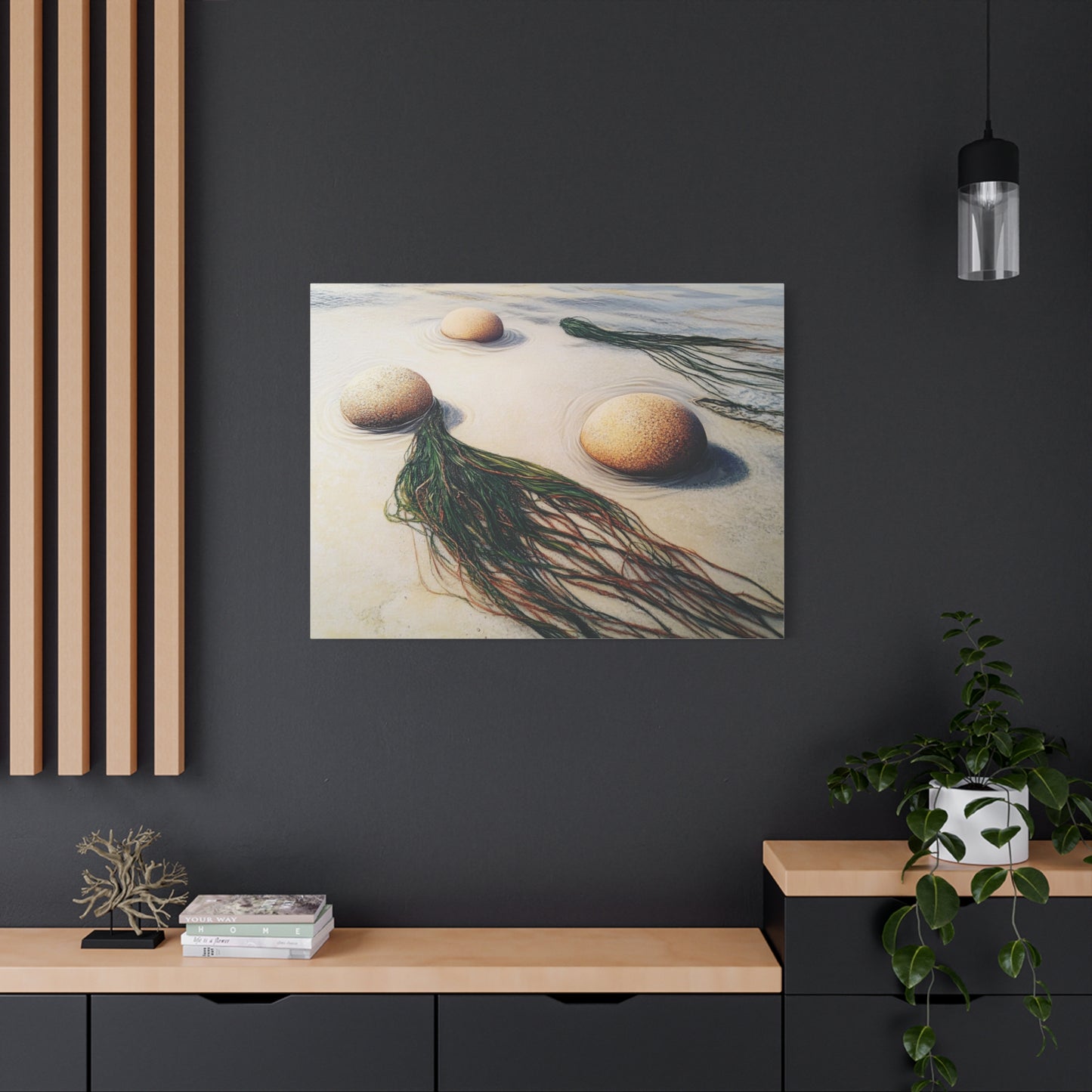 Beach Rocks Matte Canvas, Stretched, 1.25"