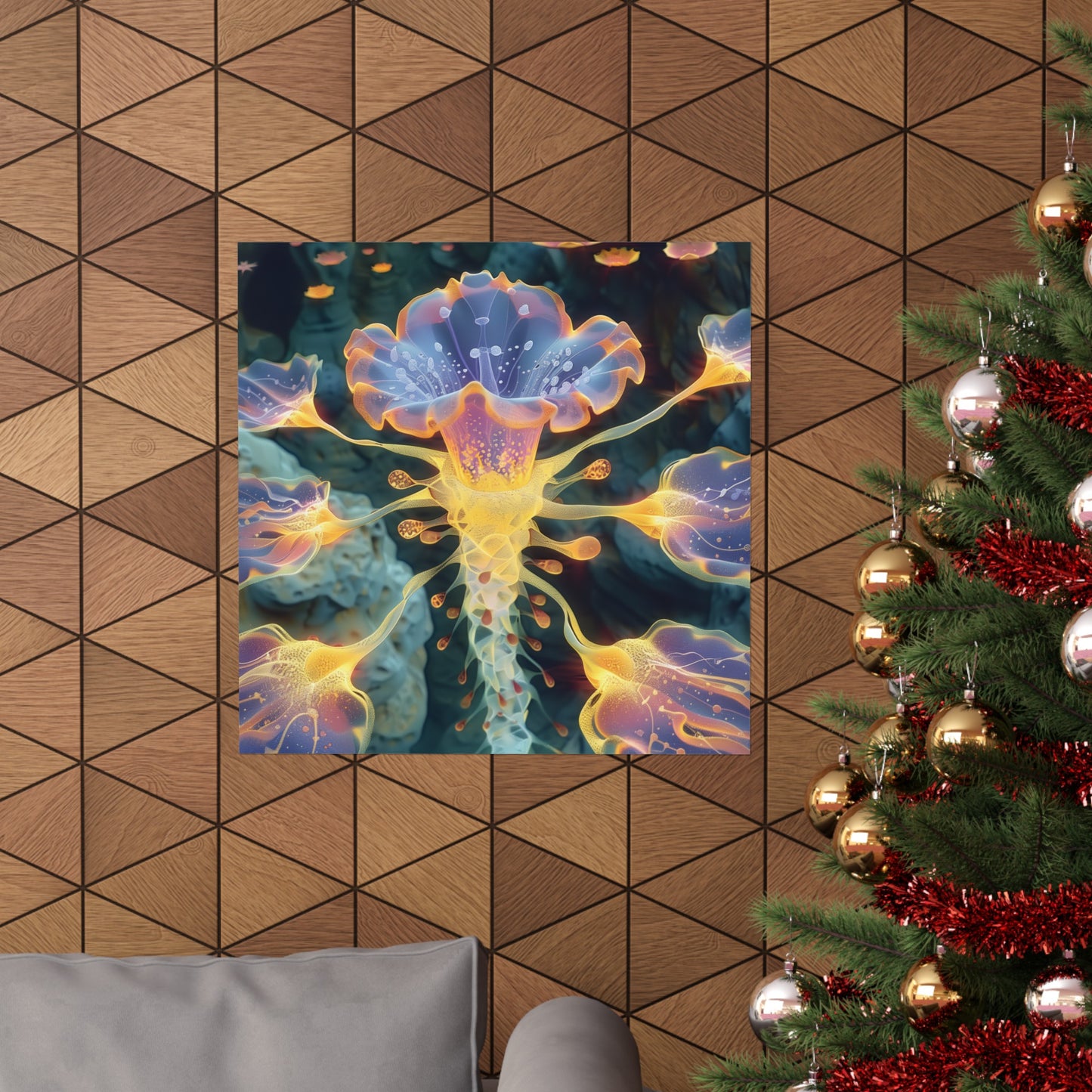 Translucent Flower Matte Poster