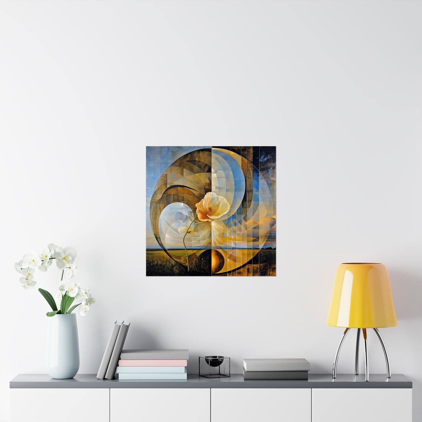 Flower Vortex Matte Poster