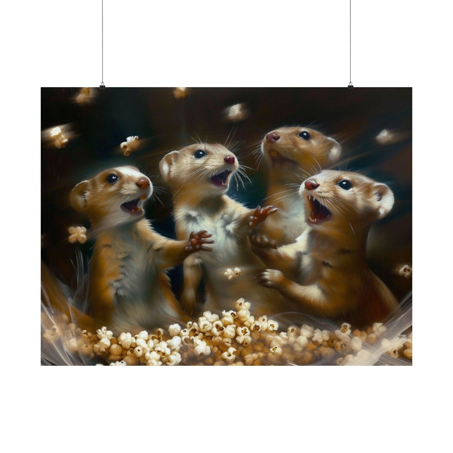 Weasels and Popocorn Matte Horizontal Posters