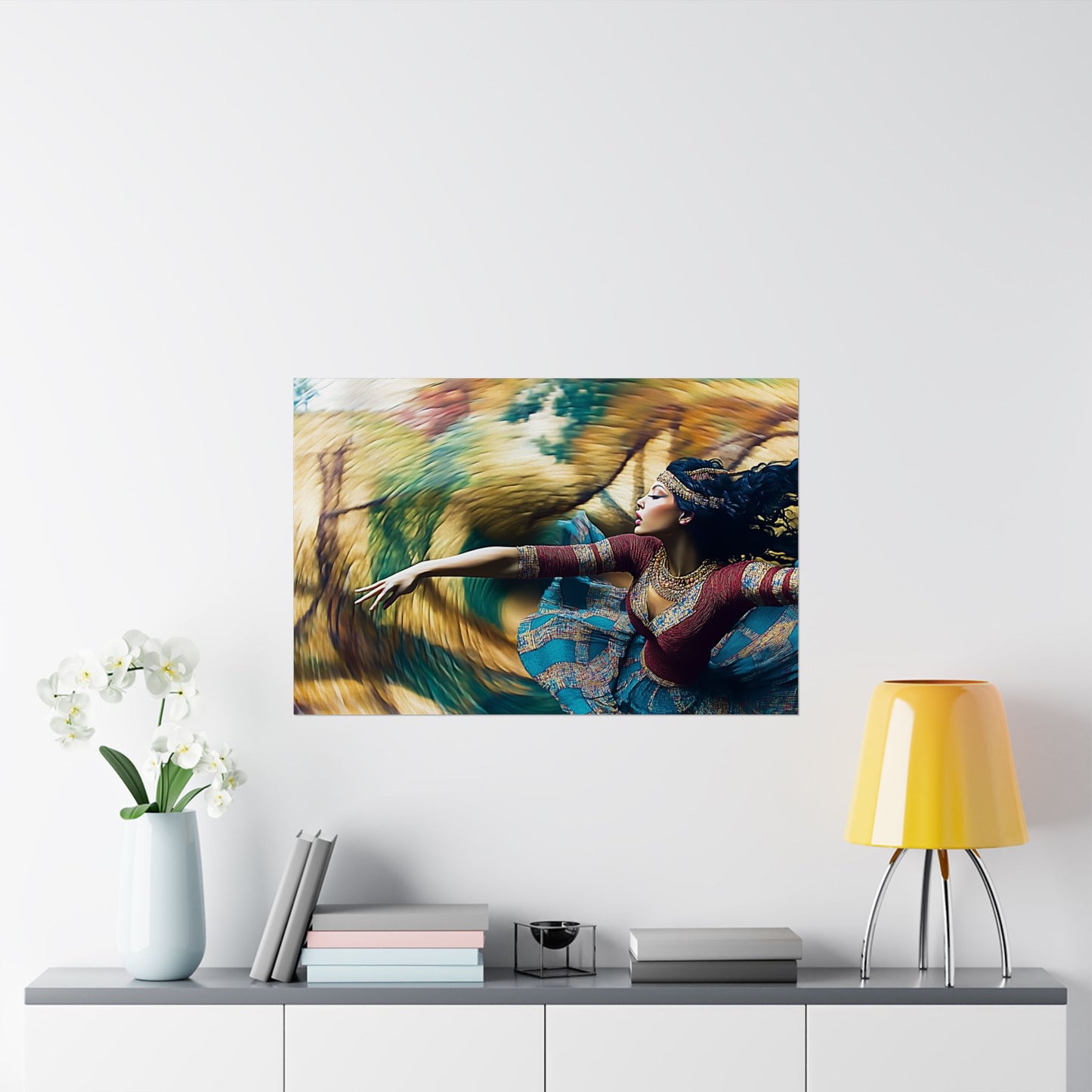 Spinning Dancer Matte Poster