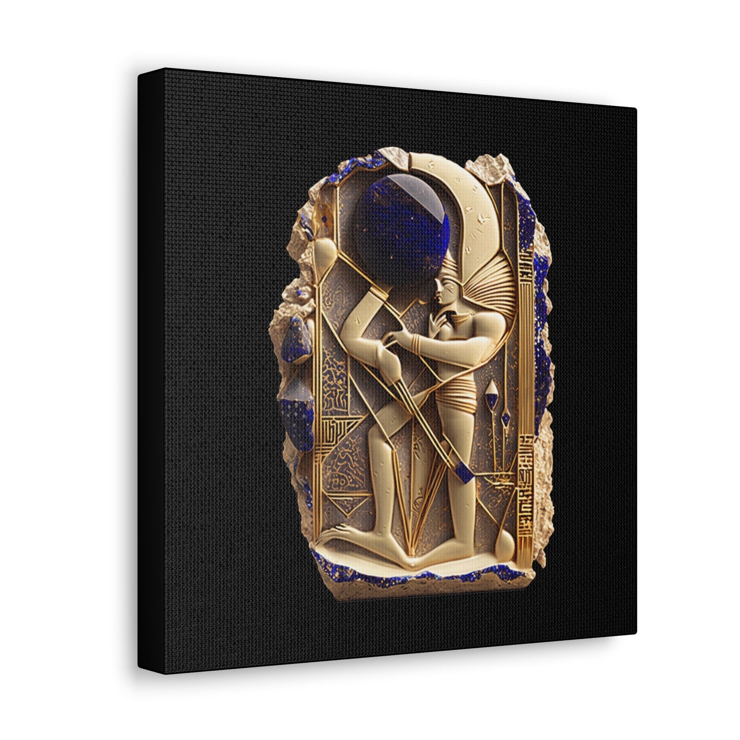 Ancient Artifact Gold and Lapis Lazuli Canvas Gallery Wraps