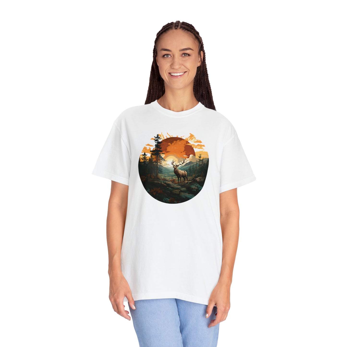 Elk Unisex Garment-Dyed T-shirt