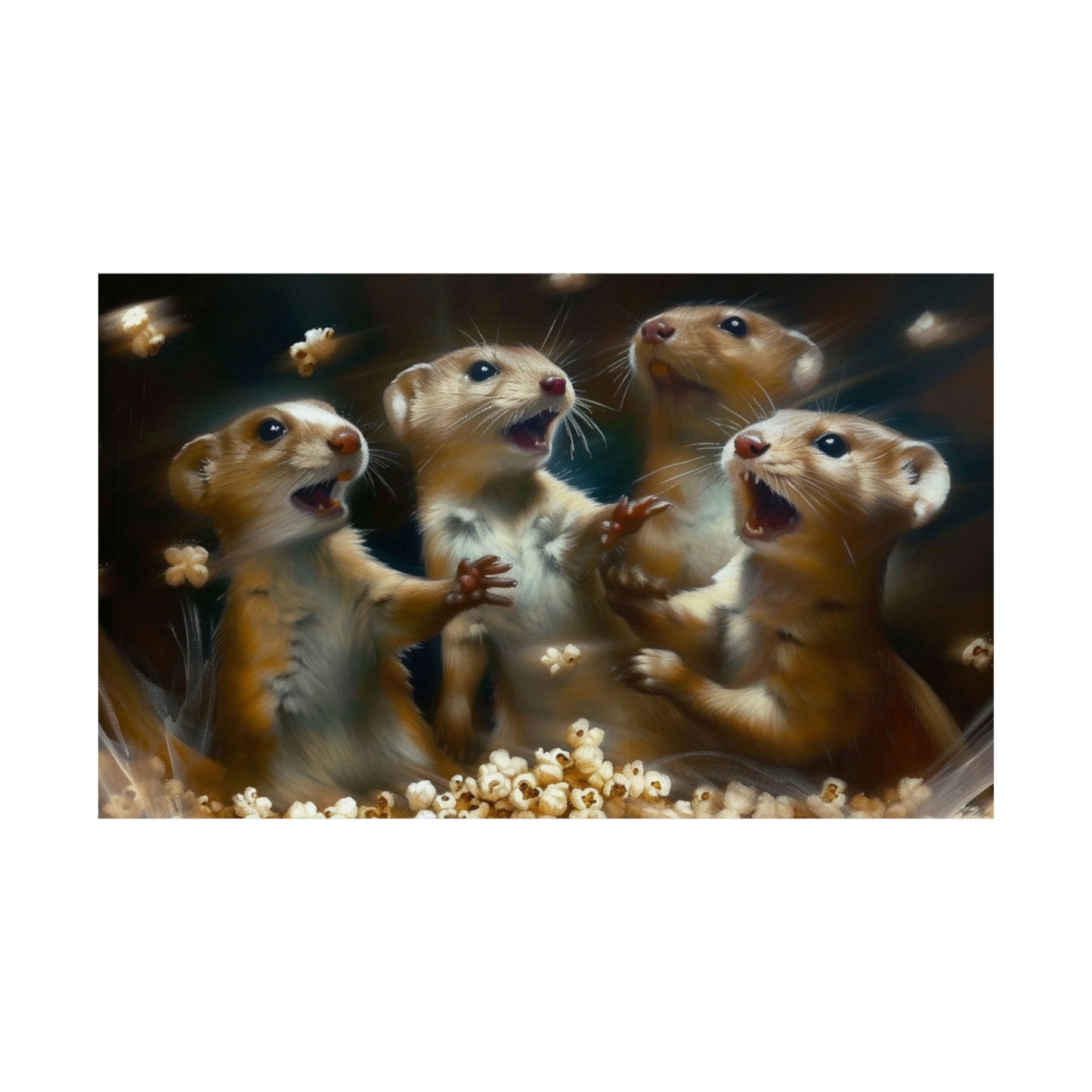 Weasels and Popocorn Matte Horizontal Posters