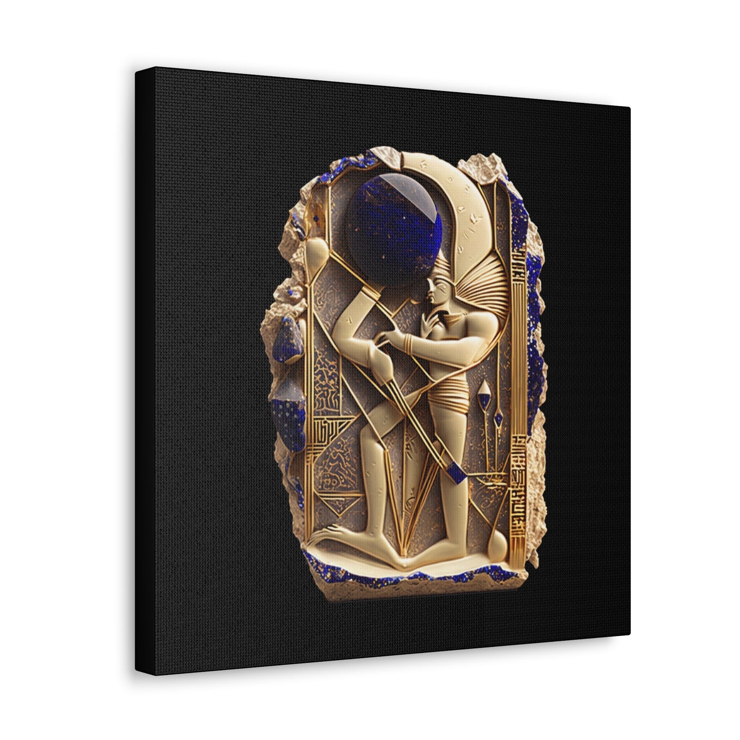 Ancient Artifact Gold and Lapis Lazuli Canvas Gallery Wraps