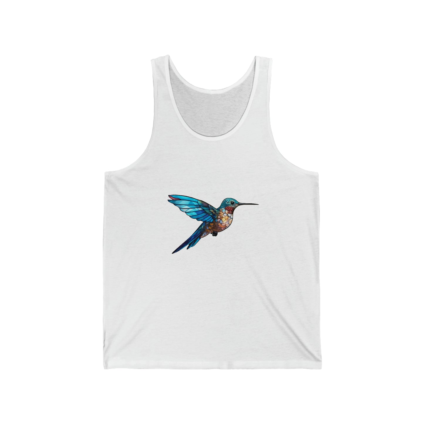 Hummingbird Front Unisex Jersey Tank