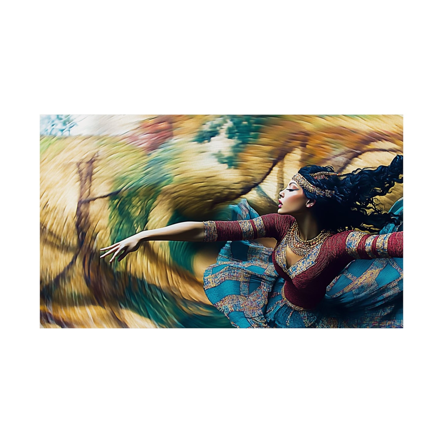 Spinning Dancer Matte Poster