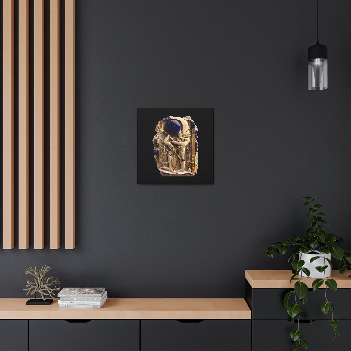 Ancient Artifact Gold and Lapis Lazuli Canvas Gallery Wraps