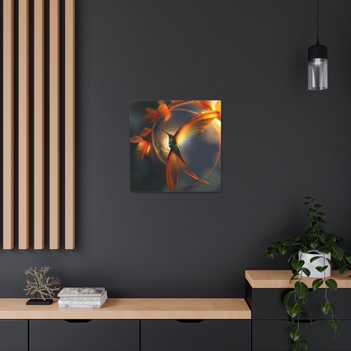 Translucent Hummingbird Canvas Gallery Wraps