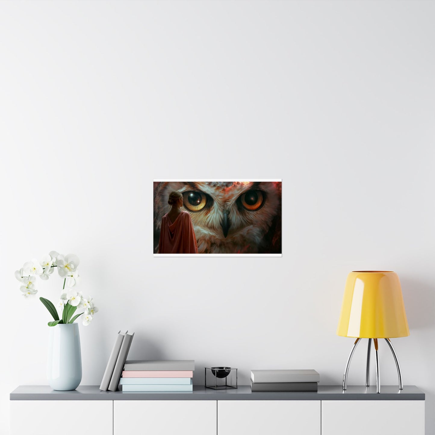 Owl Seeing Matte Poster