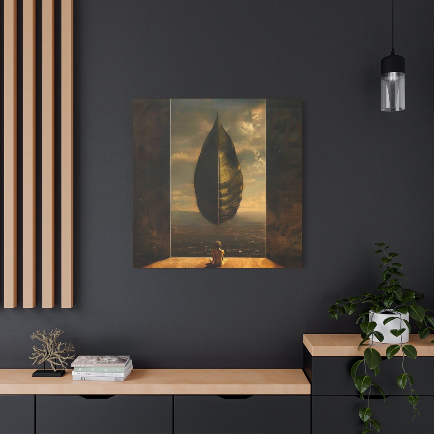 Leaf Town Matte Canvas, Stretched, 1.25"