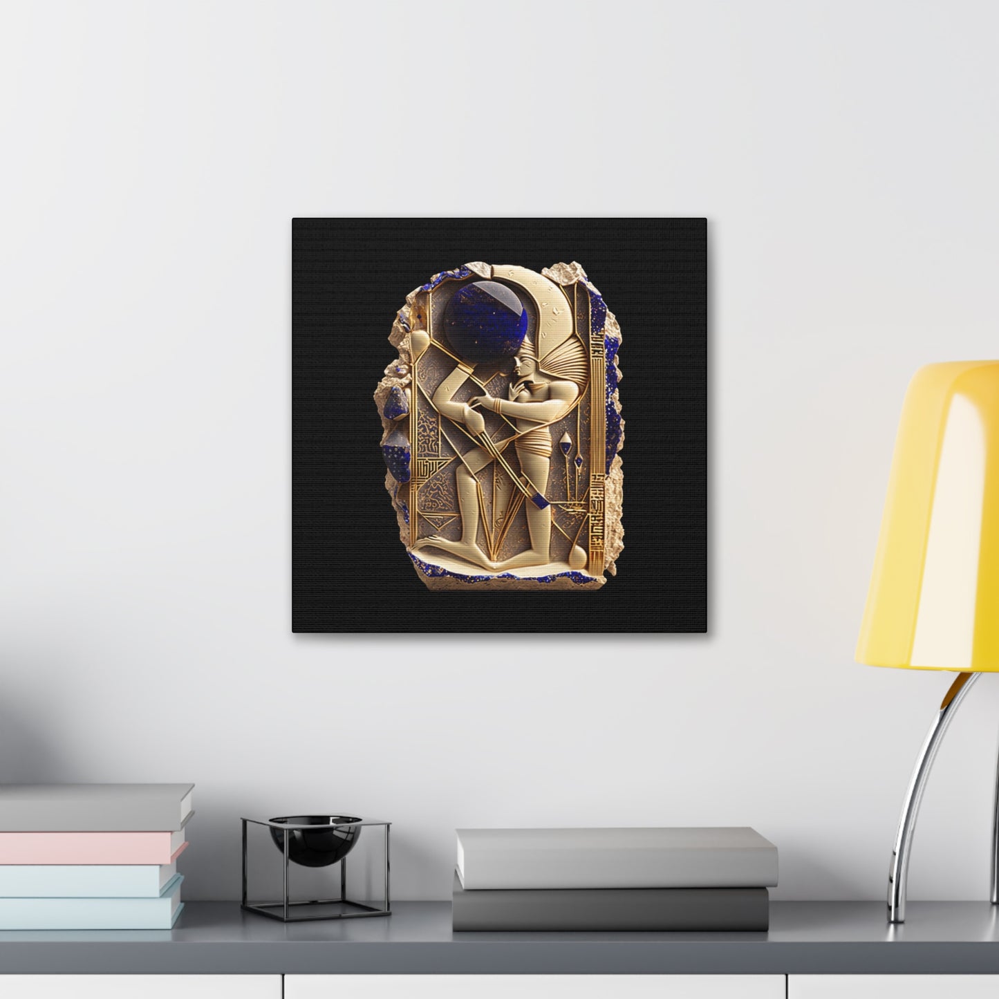 Ancient Artifact Gold and Lapis Lazuli Canvas Gallery Wraps