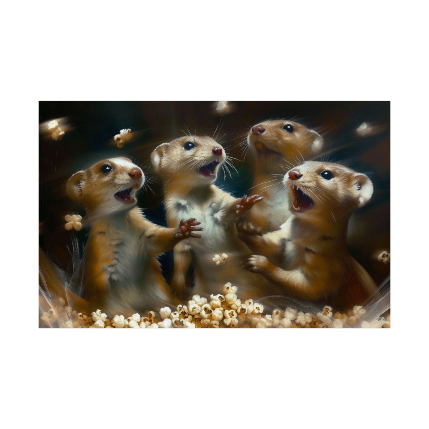 Weasels and Popocorn Matte Horizontal Posters