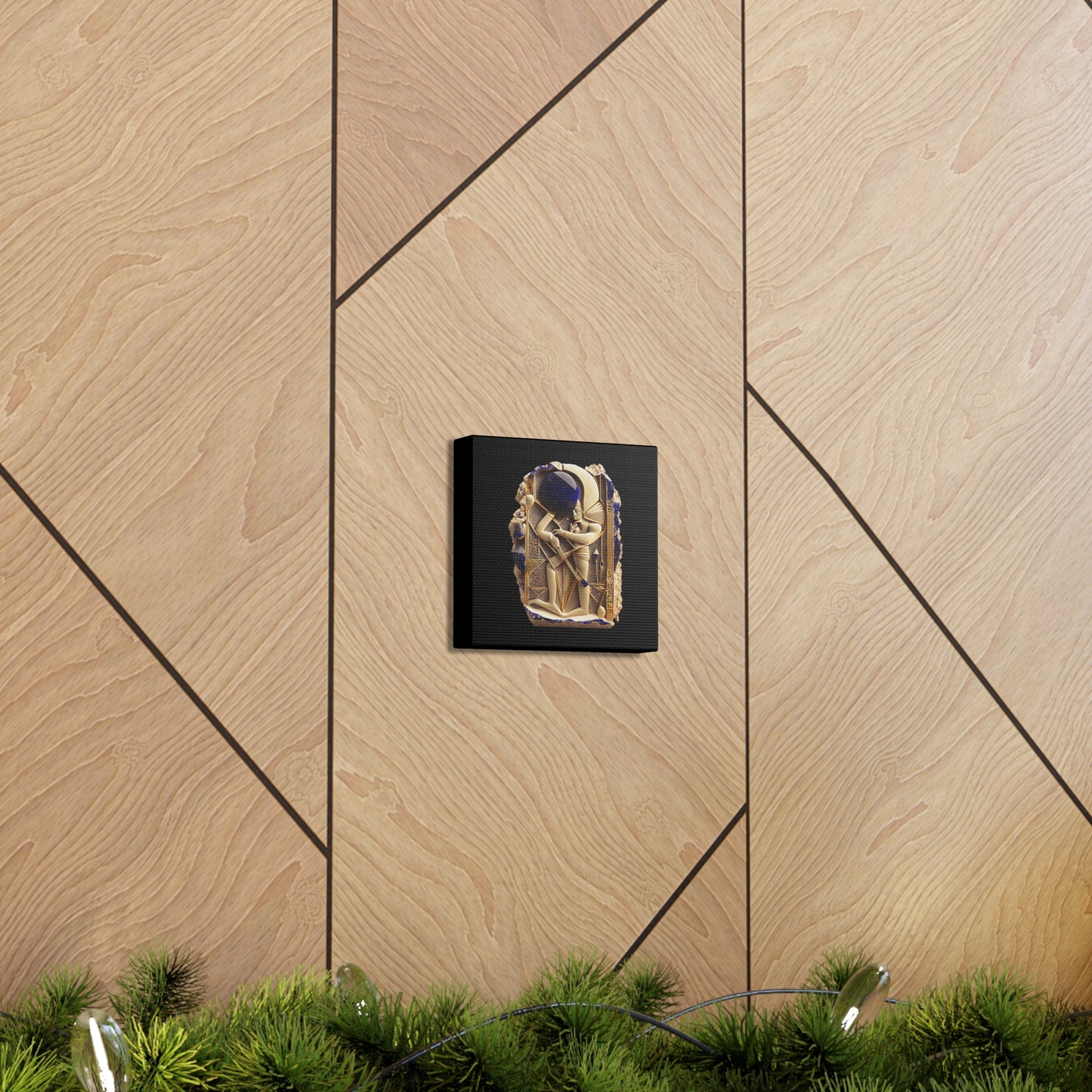 Ancient Artifact Gold and Lapis Lazuli Canvas Gallery Wraps